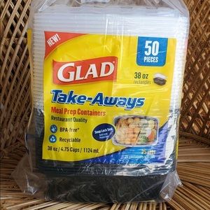 Glad Take-aways Meal Prep Containers 25 Set